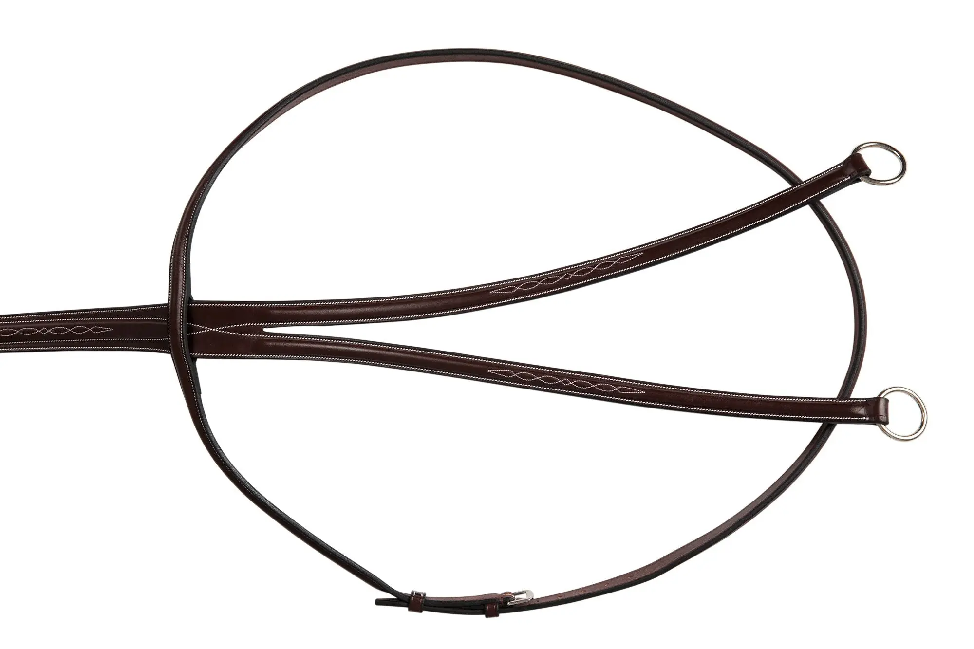 Huntley Equestrian Sedgwick Fancy Stitched Running Martingale, Cob size - Image 2