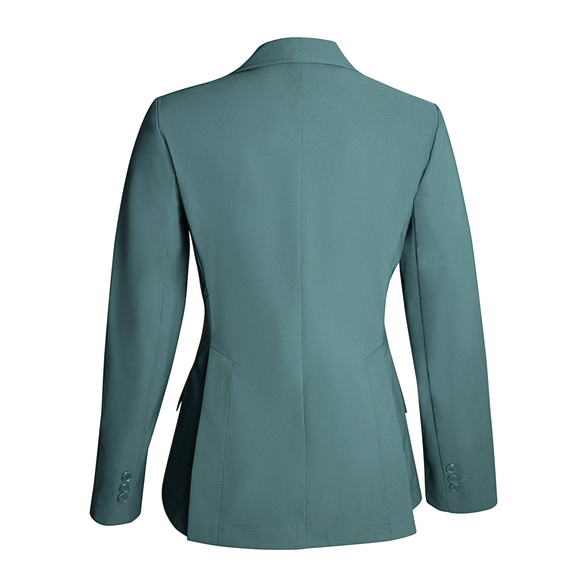 Grand Prix Ladies EQJ 3 Button Show Coat, NY Tech Fabric, New Green - Image 7