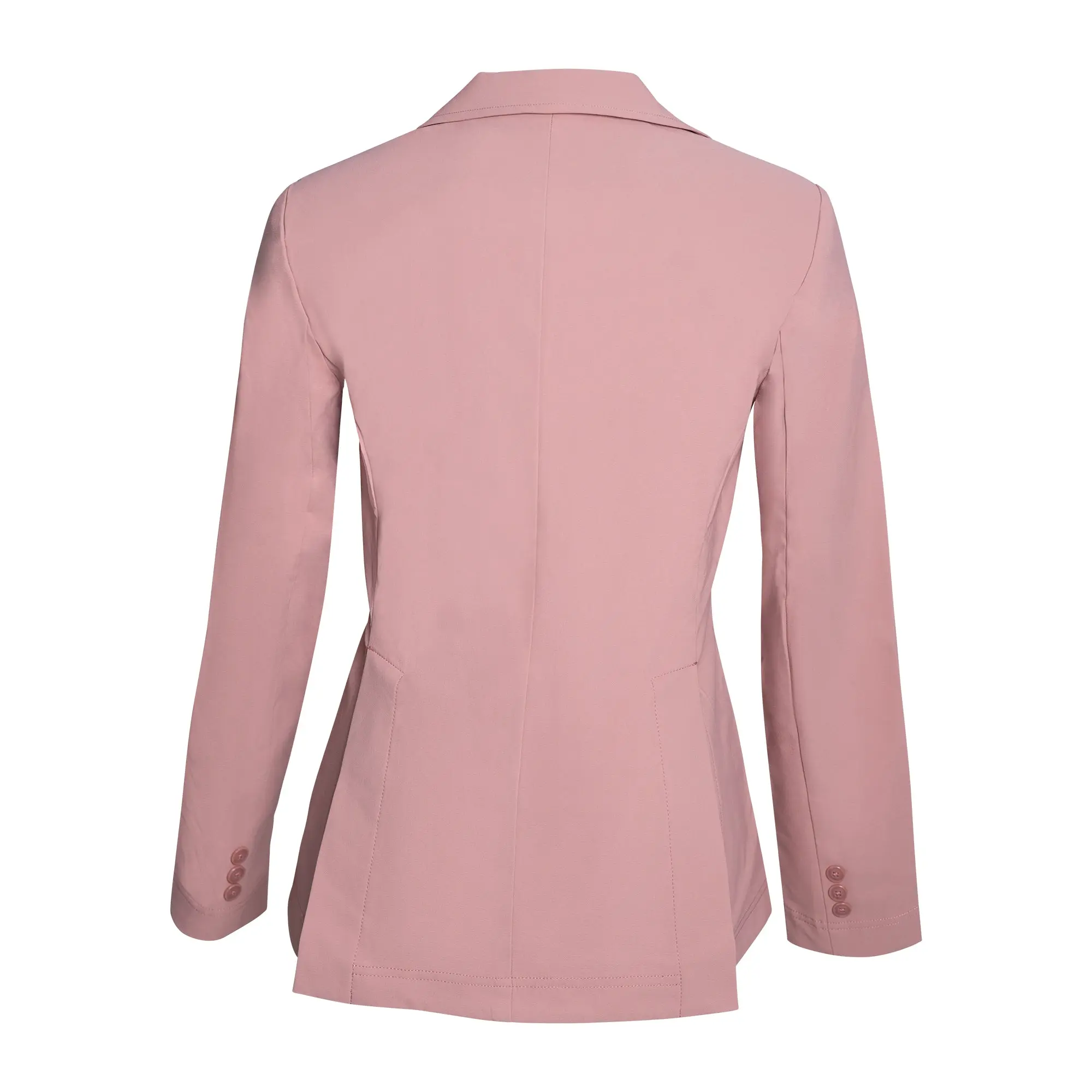 Grand Prix Ladies EQJ 3 Button Show Coat, NY Tech Fabric, Rose - Image 6