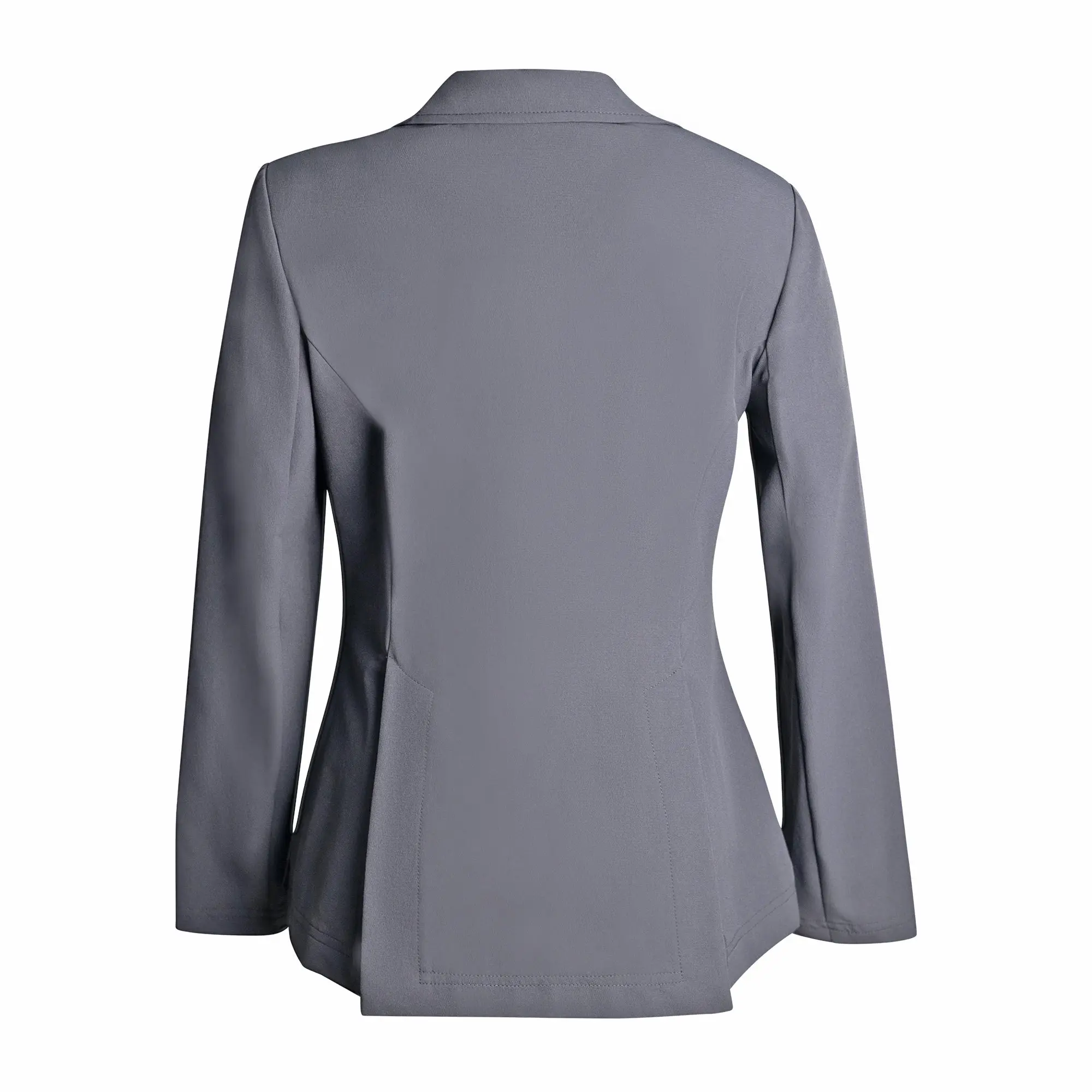 Grand Prix Ladies Quinn Show Coat, 4 Button with Hidden Zipper Closure, Navy - Image 10