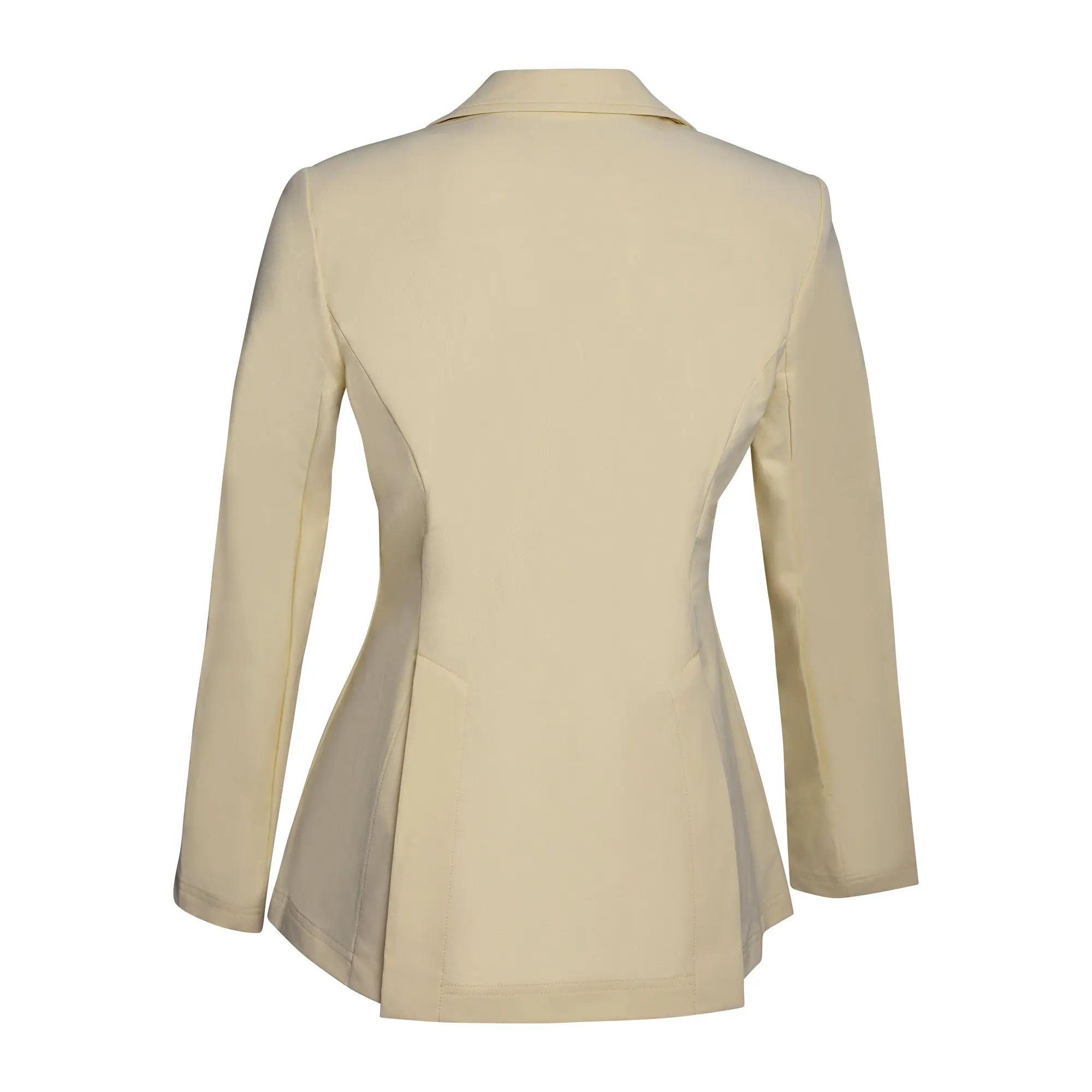 Grand Prix Quinn Show Jacket, 4 Button Front with Hidden Zipper Closure, Butter - Image 9