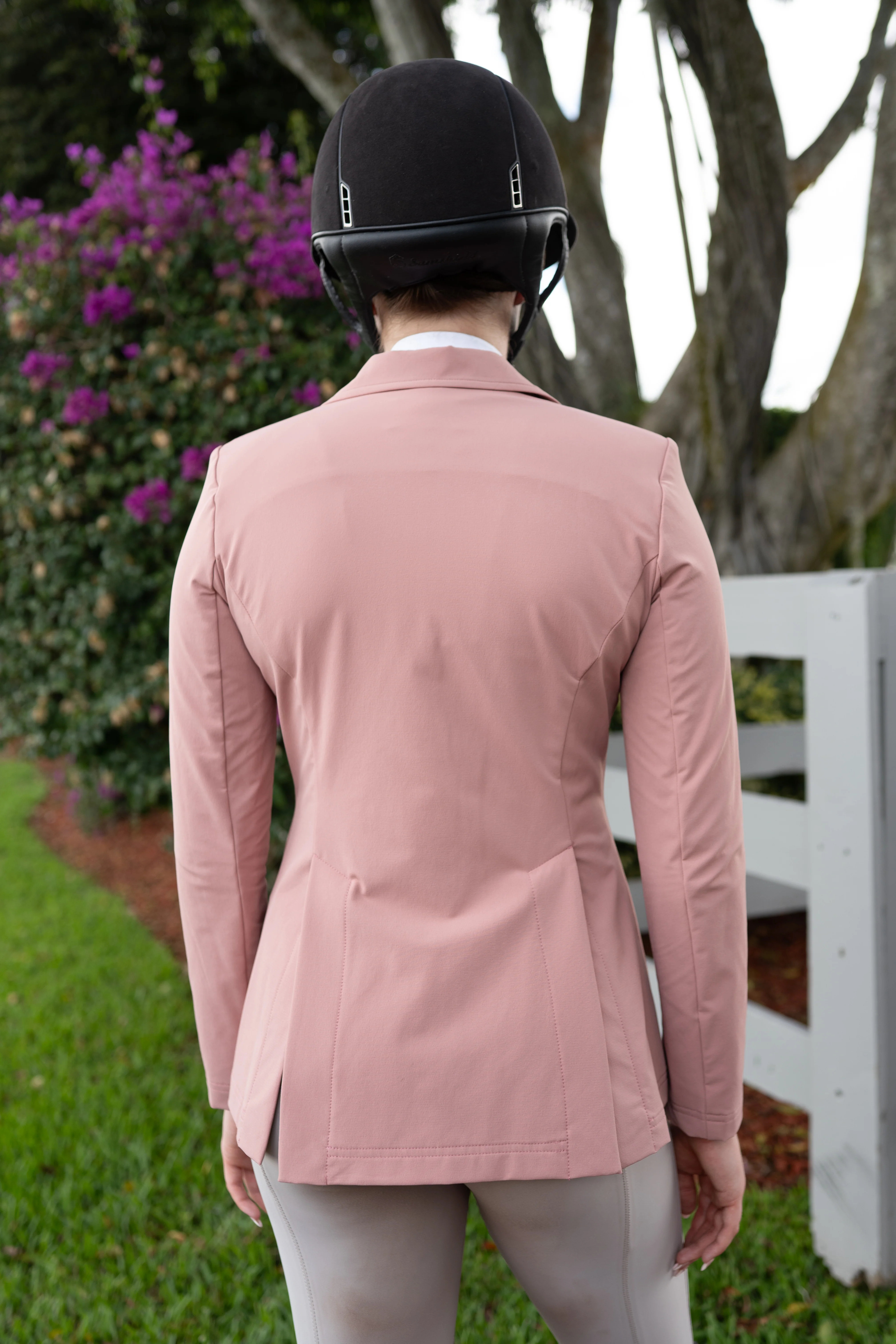 Grand Prix Quinn Show Jacket, 4 Button Front with Hidden Zipper Closure, Rose - Image 5