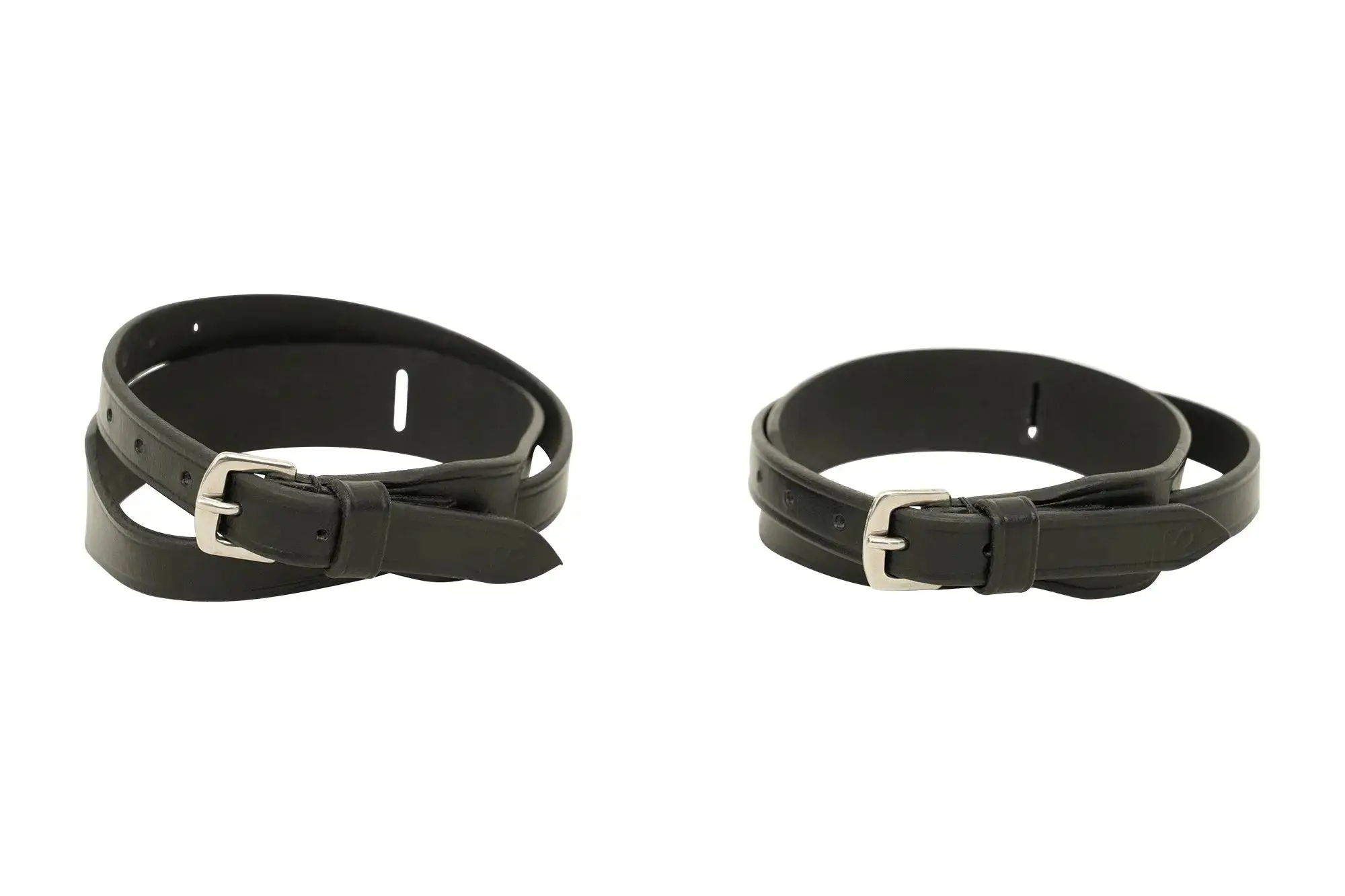 Huntley Equestrian Children's Black Leather Jodhpur Garter Straps - Image 2