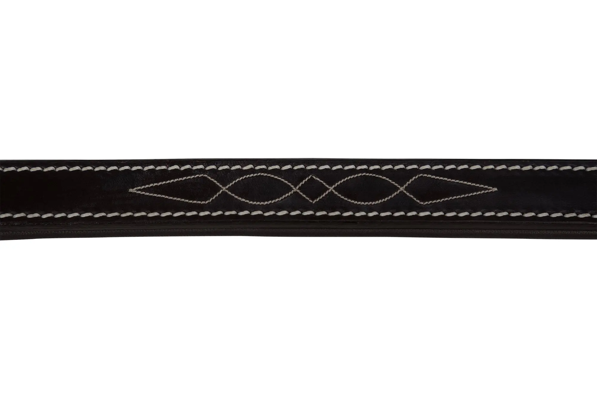 Huntley Equestrian Fancy Stitched Leather Halter Replacement Crown Piece - Image 2