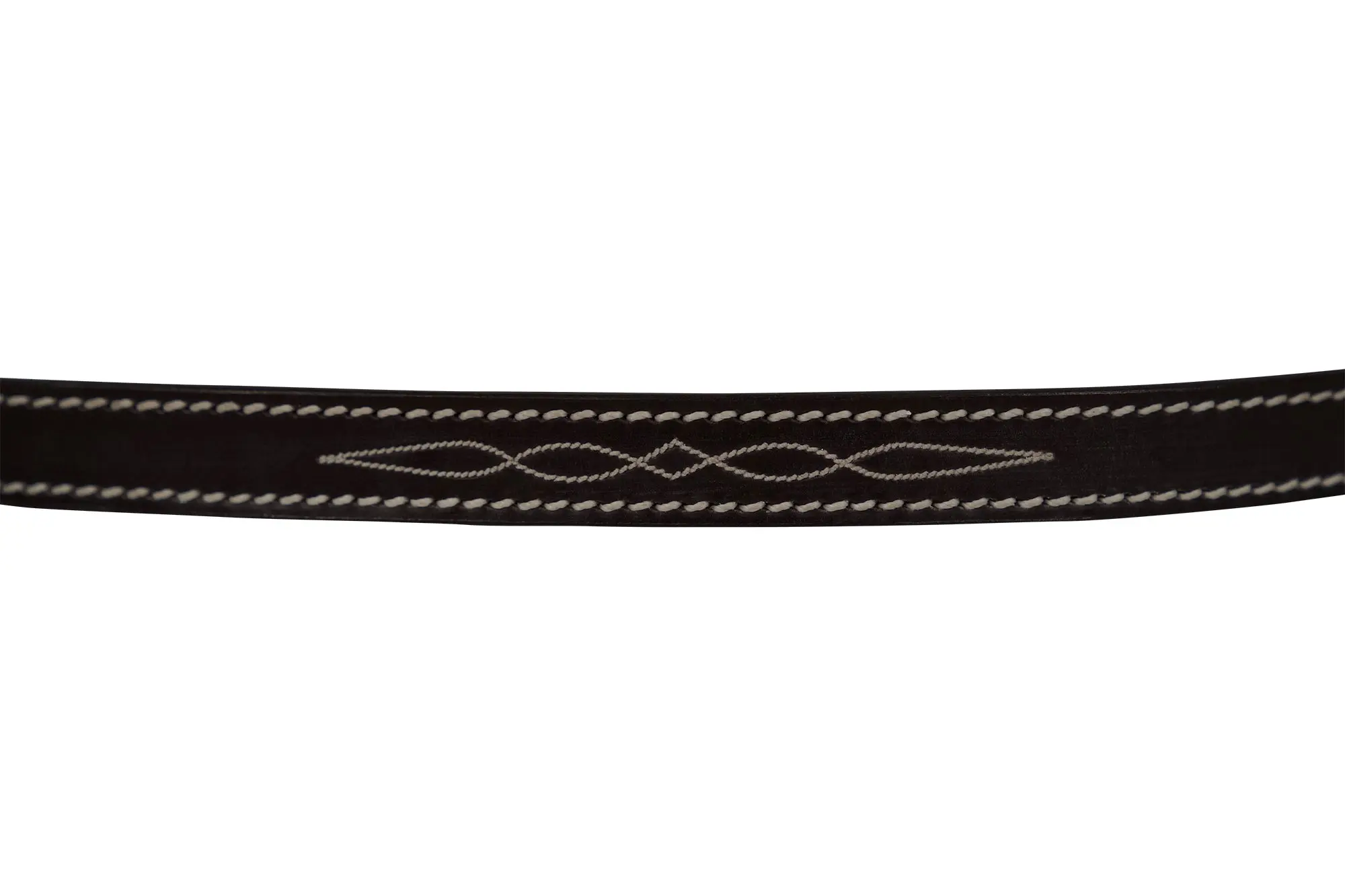 Huntley Equestrian Fancy Stitched Leather Pony Halter Replacement Crown - Image 2