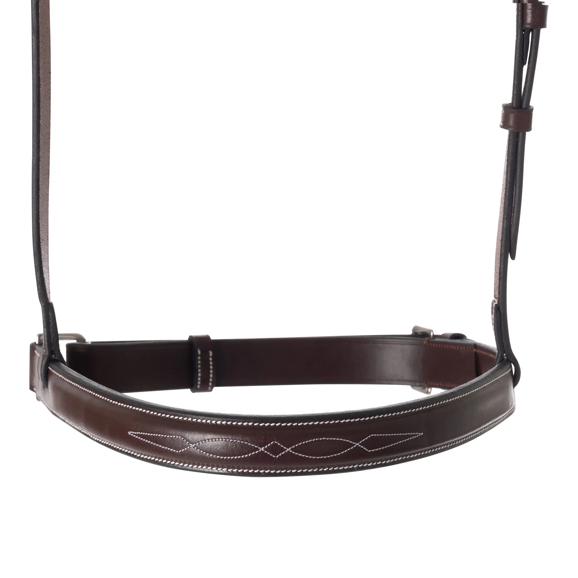 Huntley Equestrian Fancy Stitched Raised Crank Noseband - Image 2