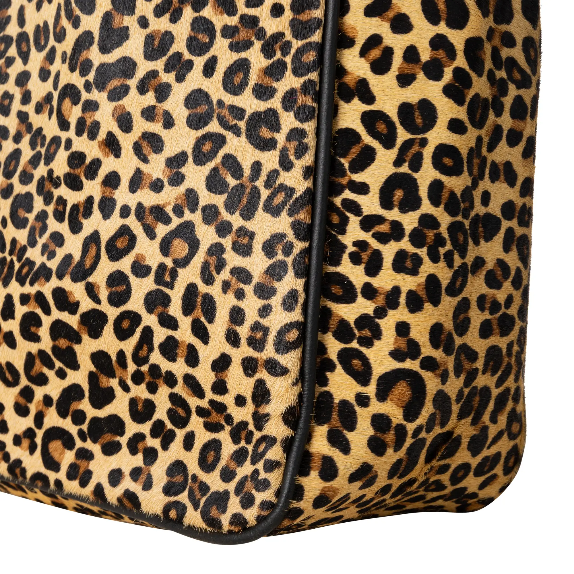 Huntley Equestrian Leopard Hair On Hide Tote Handbag - Image 2