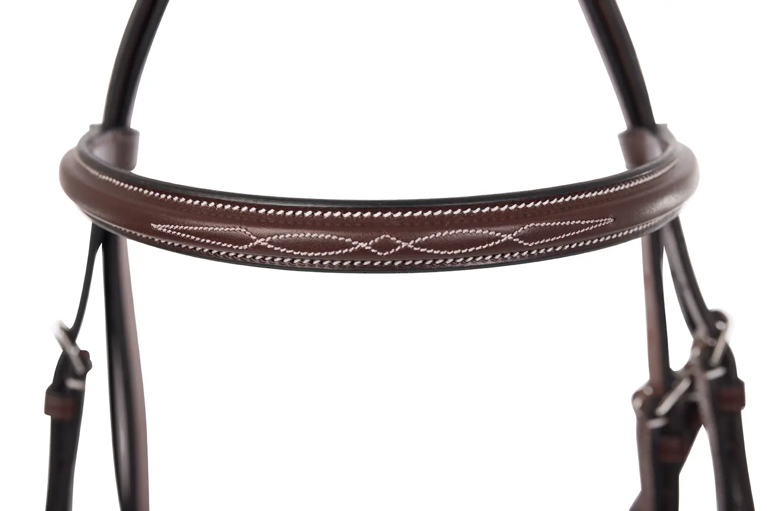 Huntley Equestrian Sedgwick Fancy Stitched Square Raised Brow Band - Image 4