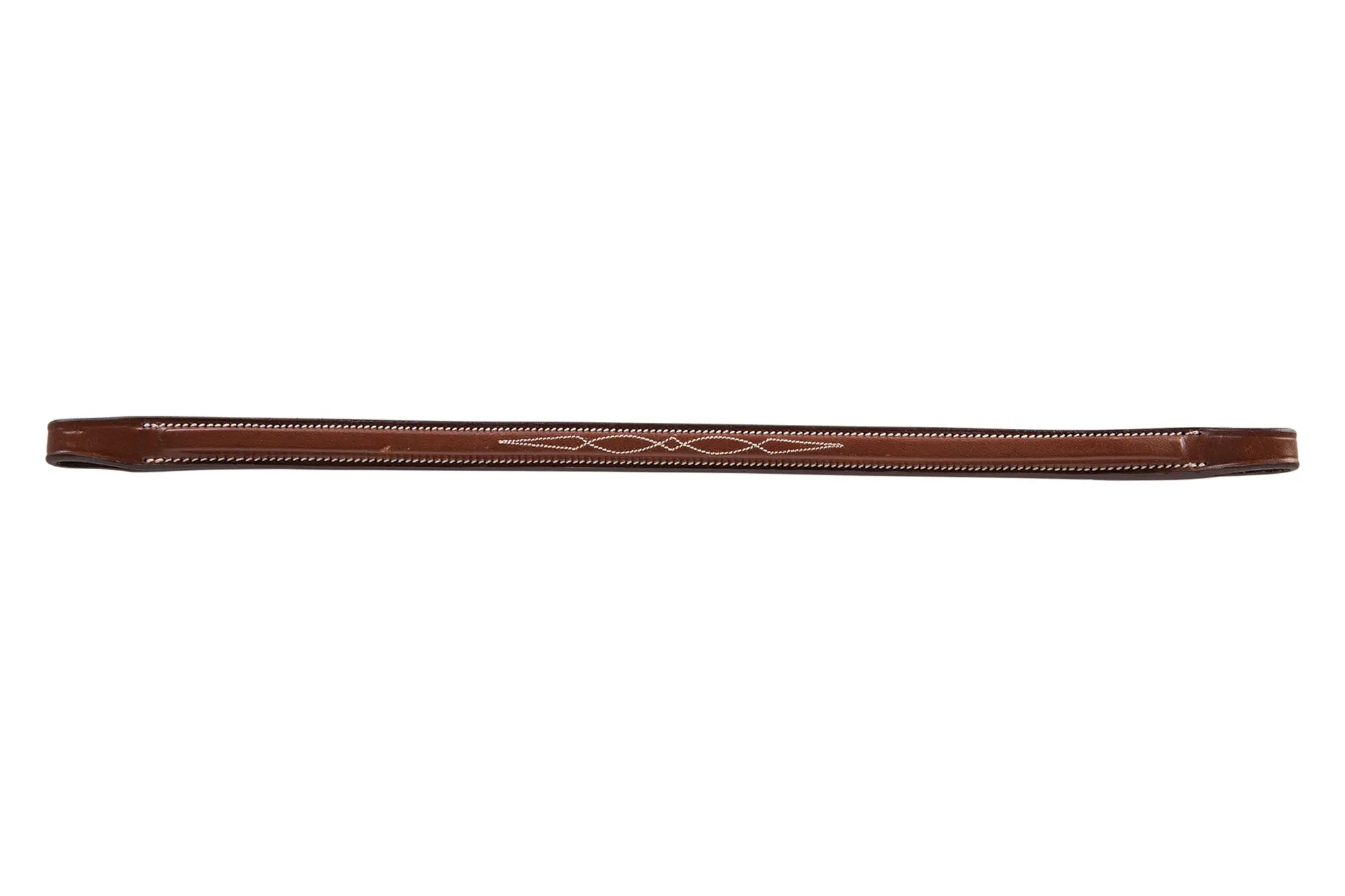 Huntley Equestrian Sedgwick Fancy Stitched Square Raised Brow Band - Image 5