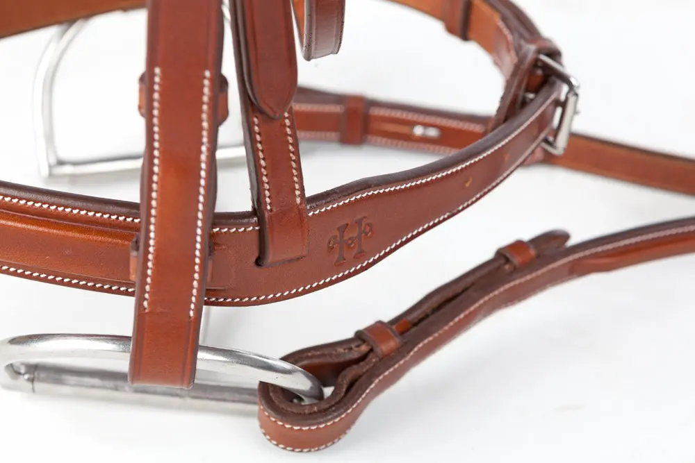 Huntley Equestrian Sedgwick Leather Fancy Stitched English Bridle Pieces - Image 2