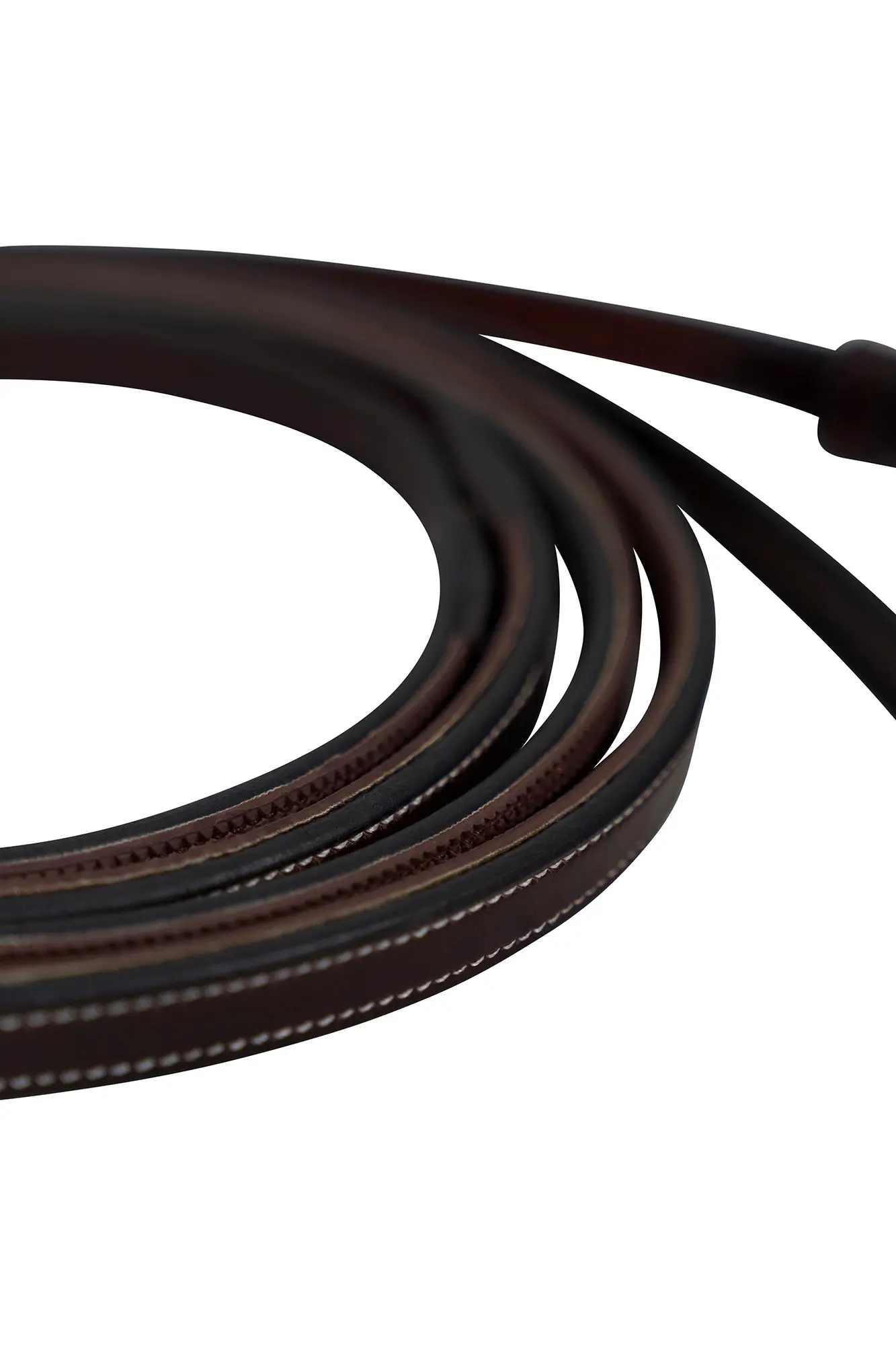 Huntley Equestrian Sedgwick Pelham Flat Curb Reins, Rubber Lined - Image 2