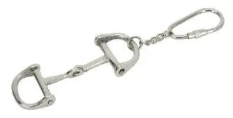 Huntley Equestrian Silver D-Bit Keychain - Image 2