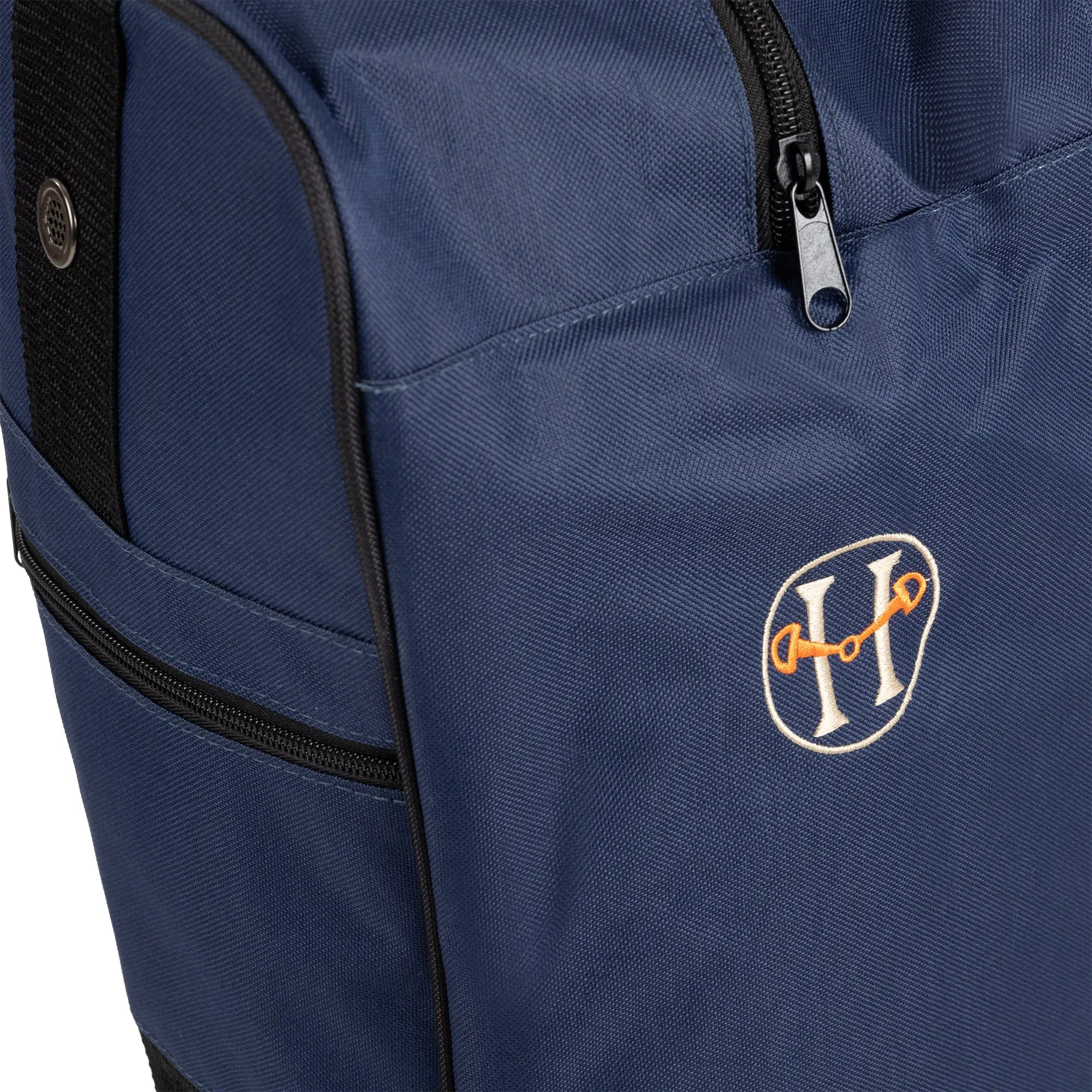 Huntley Equestrian Tall Riding Boot Bag, Navy - Image 2