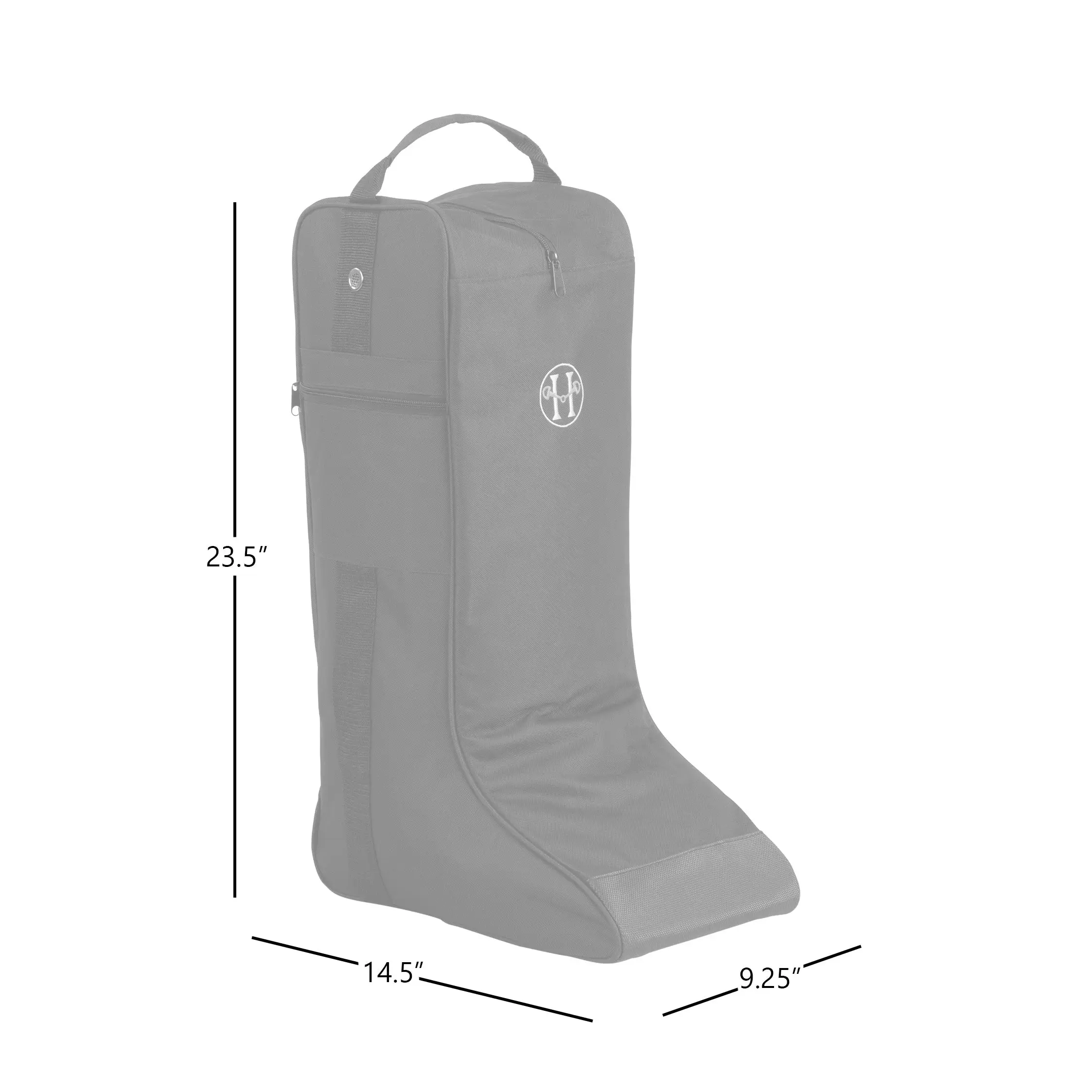 Huntley Equestrian Tall Riding Boot Bag, Navy - Image 4