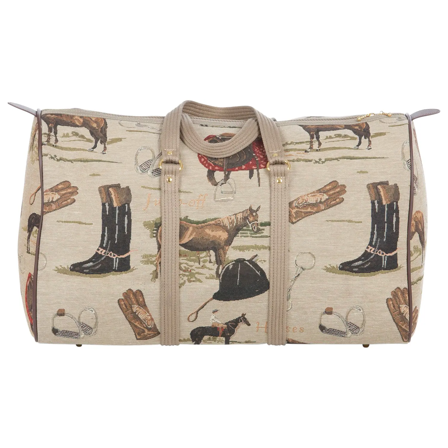 Huntley Equestrian Tapestry Duffle Bag-English Design - Image 2