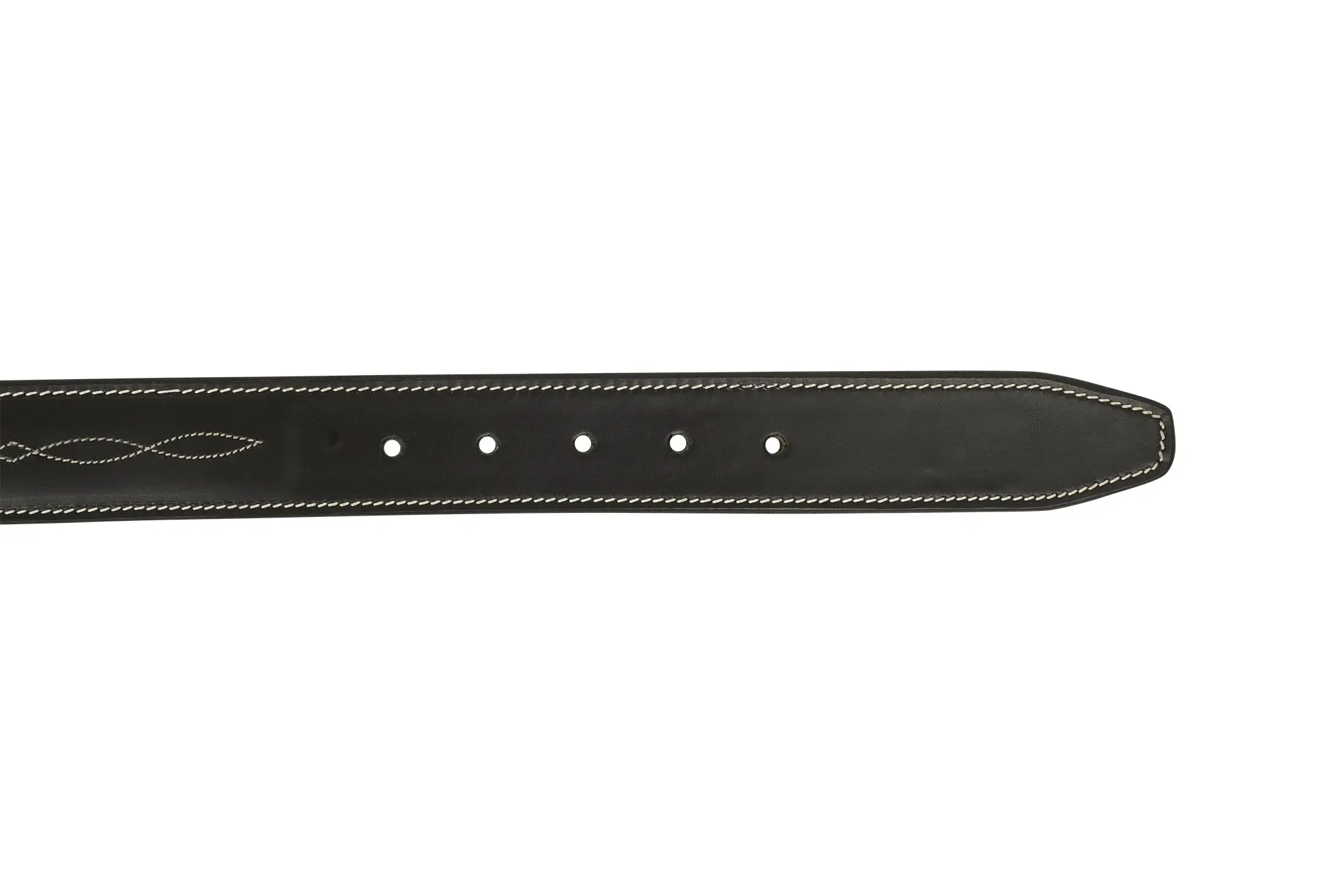 Huntley Fancy Stitched Ladies 1.5" Inch wide belt, Black - Image 6